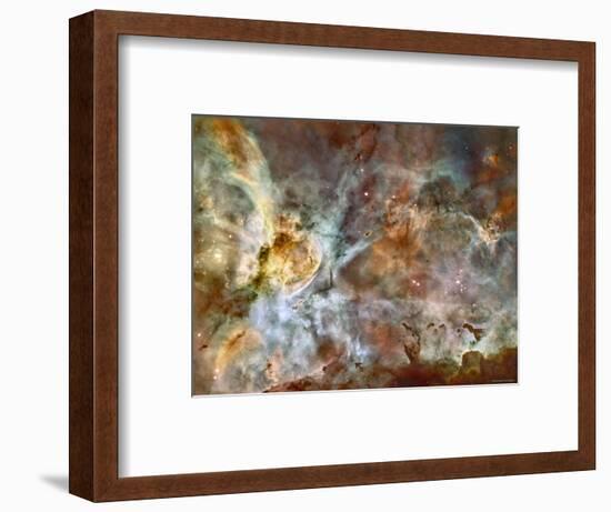 A 50-Light-Year-Wide View of the Central Region of the Carina Nebula-Stocktrek Images-Framed Photographic Print