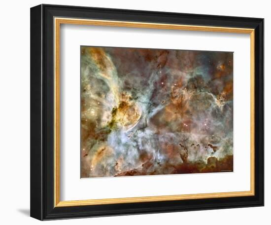 A 50-Light-Year-Wide View of the Central Region of the Carina Nebula-Stocktrek Images-Framed Photographic Print