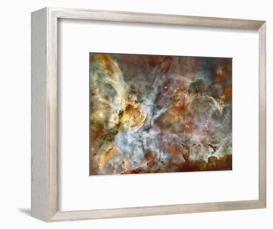 A 50-Light-Year-Wide View of the Central Region of the Carina Nebula-Stocktrek Images-Framed Photographic Print