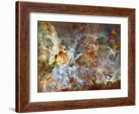 A 50-Light-Year-Wide View of the Central Region of the Carina Nebula-Stocktrek Images-Framed Photographic Print