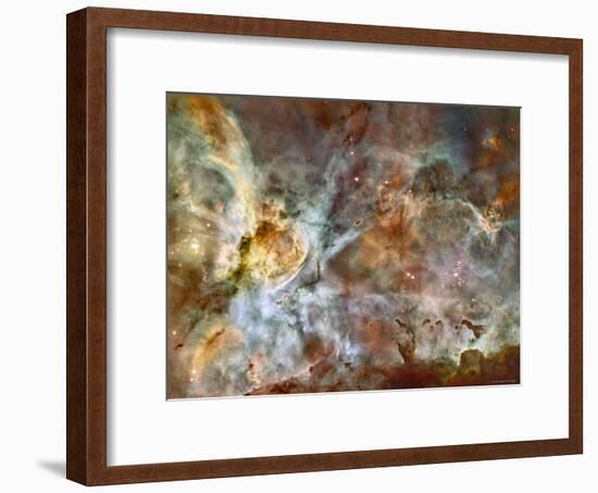 A 50-Light-Year-Wide View of the Central Region of the Carina Nebula-Stocktrek Images-Framed Photographic Print