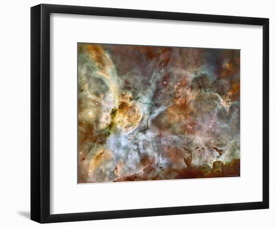 A 50-Light-Year-Wide View of the Central Region of the Carina Nebula-Stocktrek Images-Framed Photographic Print