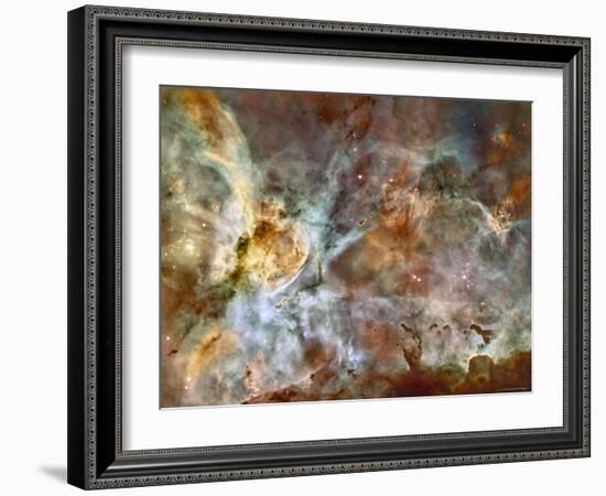 A 50-Light-Year-Wide View of the Central Region of the Carina Nebula-Stocktrek Images-Framed Photographic Print