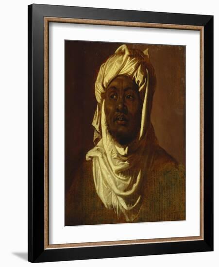 A African Wearing a Turban - a Sketch-Peter Paul Rubens-Framed Giclee Print