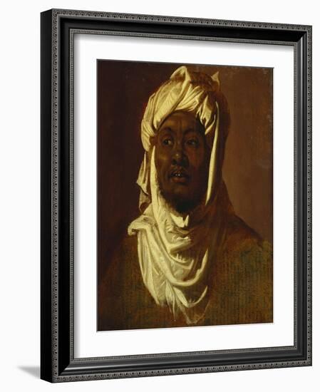 A African Wearing a Turban - a Sketch-Peter Paul Rubens-Framed Giclee Print