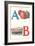 A, Apples, B, Boat-null-Framed Art Print