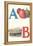 A, Apples, B, Boat-null-Framed Stretched Canvas