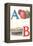A, Apples, B, Boat-null-Framed Stretched Canvas