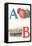 A, Apples, B, Boat-null-Framed Stretched Canvas