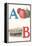 A, Apples, B, Boat-null-Framed Stretched Canvas