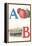 A, Apples, B, Boat-null-Framed Stretched Canvas