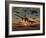 A B-17 Flying Fortress Is Set Ablaze by a German Interceptor Fighter Plane-Stocktrek Images-Framed Photographic Print