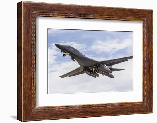 A B-1B Lancer of the U.S. Air Force Taking Off-Stocktrek Images-Framed Photographic Print