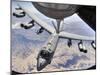 A B-52 Stratofortress Receives Fuel from a KC-135 Stratotanker Over Afghanistan-Stocktrek Images-Mounted Photographic Print