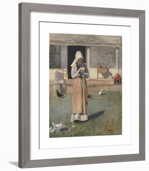 A Baby Chicken-Winslow Homer-Framed Premium Giclee Print