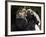 A Baby Gorilla Rests on His Mother Julia's Shoulder-null-Framed Photographic Print