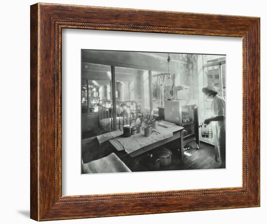 A Baby in an Isolation Unit, Hither Green Hospital, London, 1947-null-Framed Photographic Print