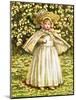 'A baby in white' by Kate Greenaway-Kate Greenaway-Mounted Giclee Print