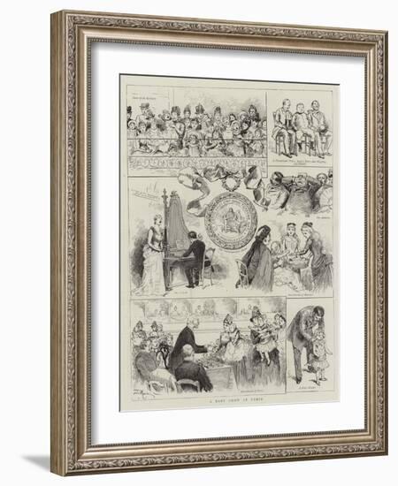 A Baby Show in Paris-Adrien Emmanuel Marie-Framed Giclee Print