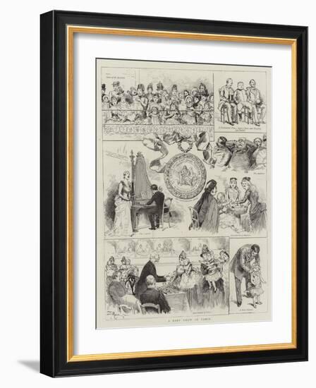 A Baby Show in Paris-Adrien Emmanuel Marie-Framed Giclee Print