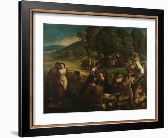 A Bacchanal, C. 1520-Dosso Dossi-Framed Giclee Print