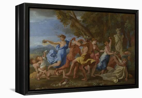 A Bacchanalian Revel before a Herm, 1632-Nicolas Poussin-Framed Premier Image Canvas