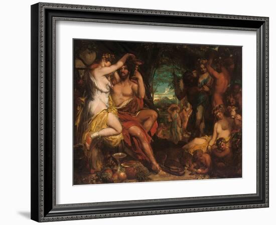 A Bacchanalian Revel-William Etty-Framed Giclee Print