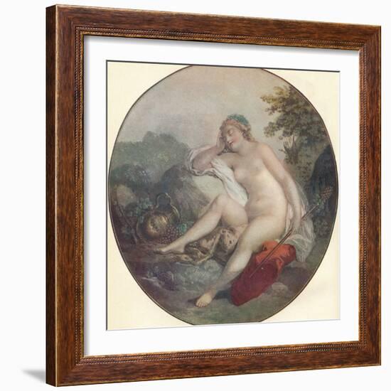 'A Bacchante', 18th century-Francois Boucher-Framed Photographic Print