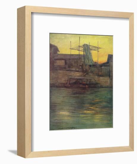 'A Back Canal, Osaka', c1887, (1901)-Mortimer L Menpes-Framed Giclee Print