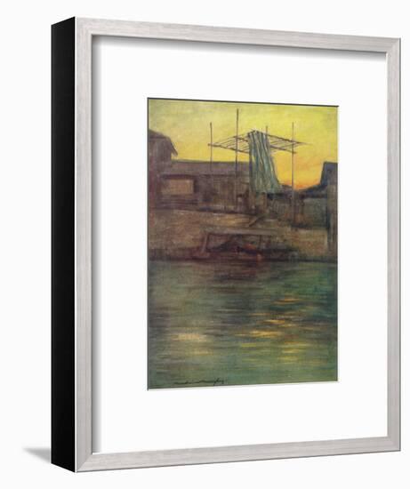 'A Back Canal, Osaka', c1887, (1901)-Mortimer L Menpes-Framed Giclee Print