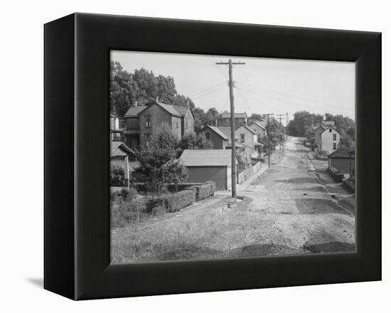 A Back street in Mount Pleasant, Westmoreland County, Pennsylvania, 1935-Walker Evans-Framed Premier Image Canvas