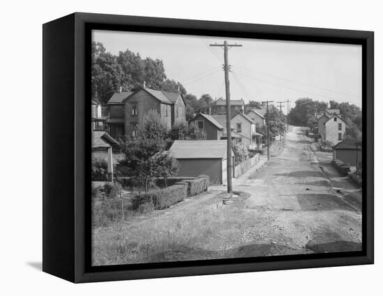 A Back street in Mount Pleasant, Westmoreland County, Pennsylvania, 1935-Walker Evans-Framed Premier Image Canvas