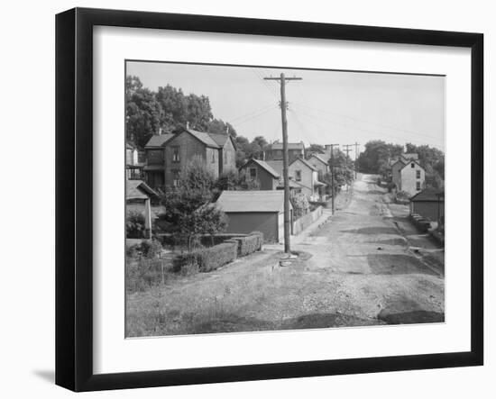 A Back street in Mount Pleasant, Westmoreland County, Pennsylvania, 1935-Walker Evans-Framed Photographic Print