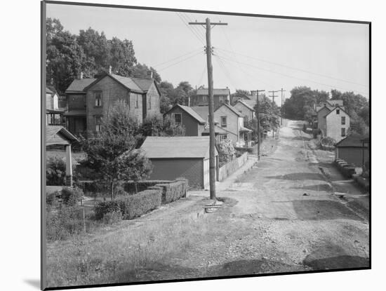 A Back street in Mount Pleasant, Westmoreland County, Pennsylvania, 1935-Walker Evans-Mounted Photographic Print