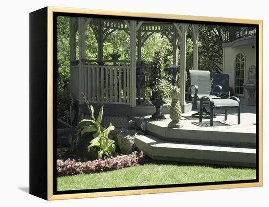 A Backyard Retreat-null-Framed Premier Image Canvas