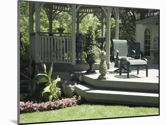 A Backyard Retreat-null-Mounted Photographic Print