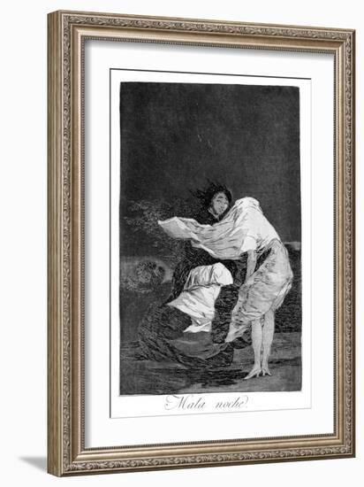 A Bad Night, 1799-Francisco de Goya-Framed Giclee Print