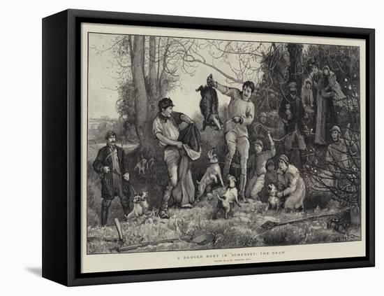 A Badger Hunt in Somerset, the Draw-Robert Walker Macbeth-Framed Premier Image Canvas