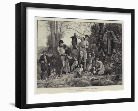 A Badger Hunt in Somerset, the Draw-Robert Walker Macbeth-Framed Giclee Print