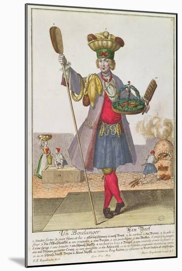 A Baker, C.1735-Martin Engelbrecht-Mounted Giclee Print