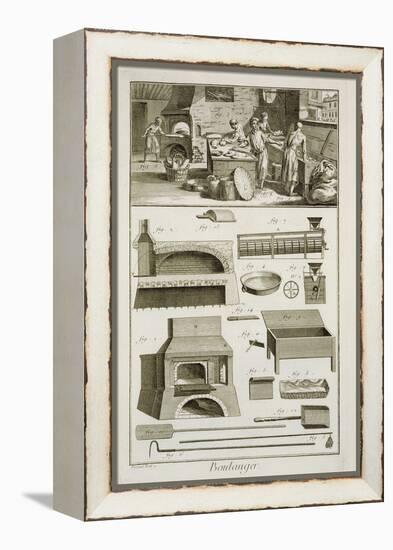 A Bakery and Baking Equipment, from the 'Encyclopedie Des Sciences Et Metiers'-French-Framed Premier Image Canvas