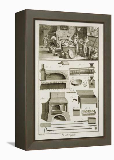 A Bakery and Baking Equipment, from the 'Encyclopedie Des Sciences Et Metiers'-French-Framed Premier Image Canvas