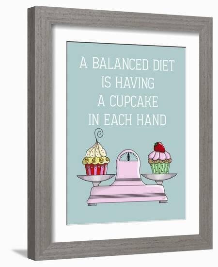 A Balanced Diet-Fab Funky-Framed Art Print