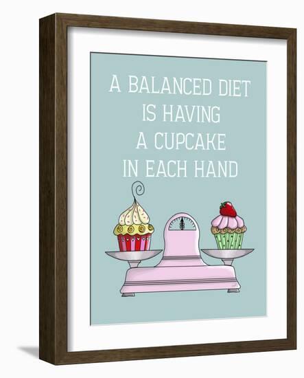 A Balanced Diet-Fab Funky-Framed Art Print