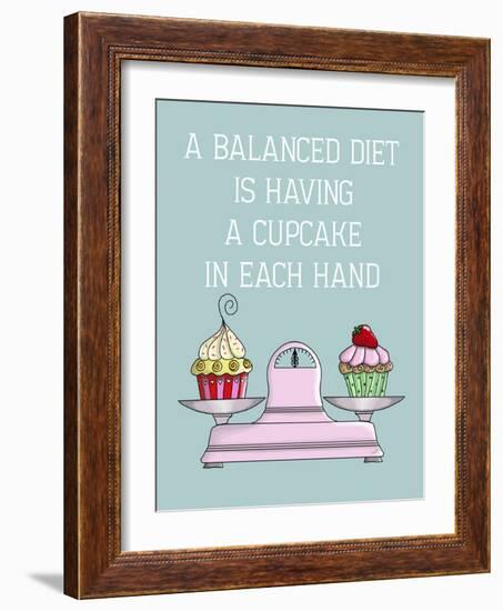 A Balanced Diet-Fab Funky-Framed Art Print