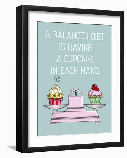 A Balanced Diet-Fab Funky-Framed Art Print