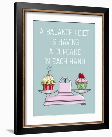 A Balanced Diet-Fab Funky-Framed Art Print