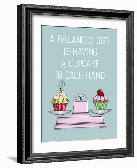 A Balanced Diet-Fab Funky-Framed Art Print