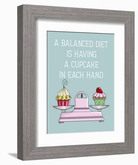 A Balanced Diet-Fab Funky-Framed Premium Giclee Print