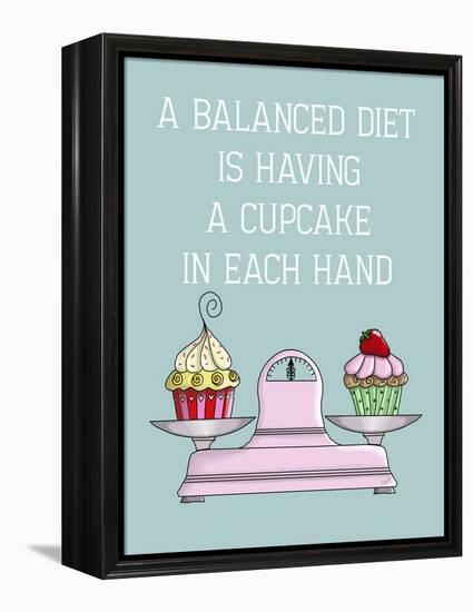 A Balanced Diet-Fab Funky-Framed Stretched Canvas